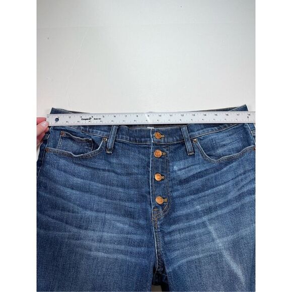 J. Crew Straightaway High Rise Straight Leg Button Fly Loose Fit Jeans size 32 - Picture 6 of 7